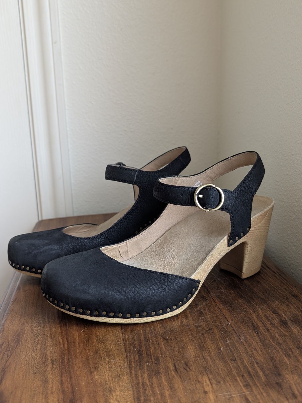 Dansko Jenna Leather Wedge Mary Jane EU 39